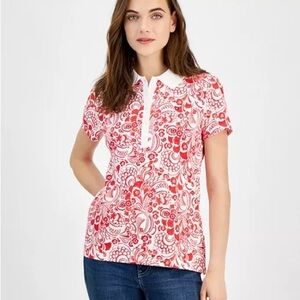 Tommy Hilfiger
Women's Floral-Print Short-Sleeve Polo Top